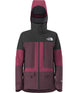 WSummitVerbierGTXJacket-Maroon and black jacket with The North Face logo on a white background