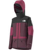 WSummitVerbierGTXJacket-Black and maroon jacket with The North Face logo on a white background