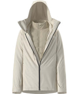 WTHERMOBALLSnowTriclimate-Beige raincoat with a hood on a white background