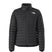 WTerra Peak Jacket- Black puffer jacket with The North Face logo on a white background