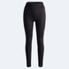 WTistaMidlayerTights- Black high-waisted athletic leggings with a small white vertical logo on the left leg, displayed on a light gray background.