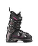 Veloce75MVW-Black ski boot with visible branding on a white background