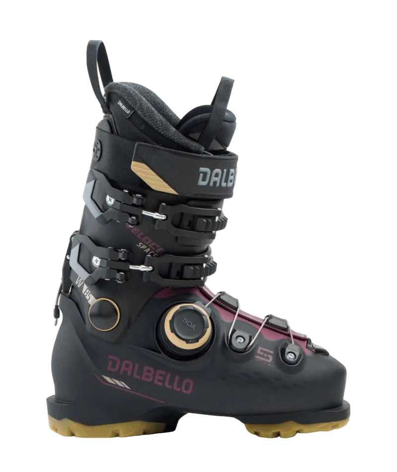 WVeloceSpace85BOA-Black Dalbello ski boot on a white background