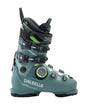 WVeloceSpace95BOA-Gray ski boot with green accents and 'DALBELLO' branding on a white background