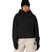 WWaterproofTeamCropHoody-Person wearing a black jacket, black beanie, and beige pants on a white background