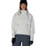 WWaterproofTeamCropHoody-Person wearing a light gray jacket, black beanie, and dark pants on a white background