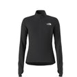 W Winter Warm Pro ¼ Zip- Black long-sleeve shirt with a brand logo on a white background