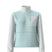 WYumiori1_4Zip-Light blue fleece pullover with a white pocket and sleeves on a white background
