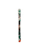 WallischShorty7.0- White Line Ski with paint splatter design on a white background