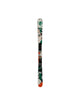 WallischShorty7.0- White Line Ski with paint splatter design on a white background