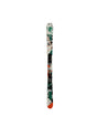 WallischShorty7.0- White Line Ski with paint splatter design on a white background