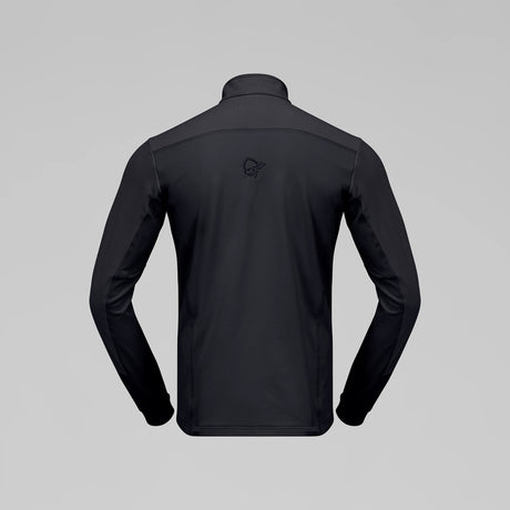 Lofoten Warm2 Jacket- Black jacket on a gray background