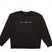 WarpCrewneck-A black crewneck sweatshirt with the word 'PUBLIC' printed in white across the chest, displayed flat against a solid white background.