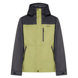 WestviewJkt-Two-tone black and green jacket on a white background