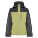 WestviewJkt-Two-tone black and green jacket on a white background