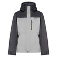 WestviewJkt-Two-tone gray and black jacket on a white background