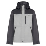 WestviewJkt-Two-tone gray and black jacket on a white background