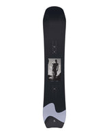 WhateverXPetrovsky- Black snowboard with a graphic of a person on a white background