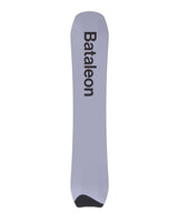 WhateverXPetrovsky- Black snowboard with a graphic of a person on a white background