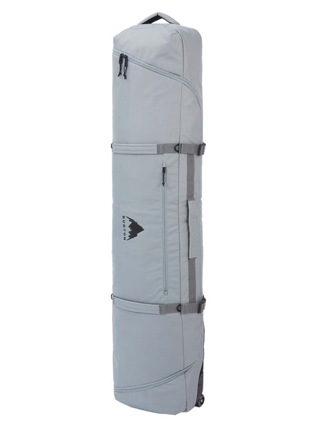 WheelieGigSBBag-Gray ski bag with a visible brand logo on a white background