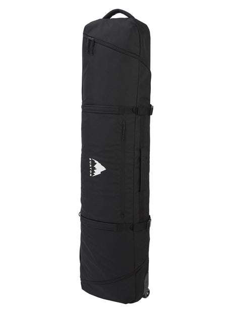 WheelieGigSBBag-Black ski bag with a logo on a white background