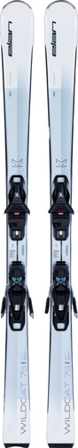 Wildcat75WhiteEL9.0GWShiftX- white ski on a white background