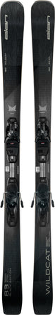 Wildcat83BLKEditionELX11GWShift- Black ski on a white background