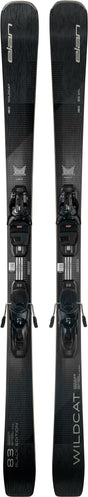 Wildcat83BLKEditionELX11GWShift- Black ski on a white background