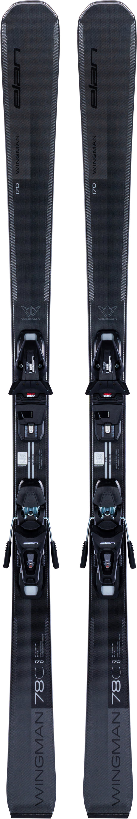Wingman78CEL10GWShiftX- Black ski on a white background