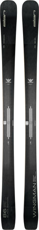 Wingman86BE- Black ski on a white background