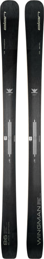 Wingman86BE- Black ski on a white background