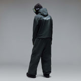 WintertideScratchedHoodie-A dark charcoal gray hooded sweatshirt with a small white Oakley logo on the left chest, displayed against a neutral gray gradient background.