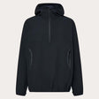 WintertideSoftshellHoodie-Black hooded jacket on a light gray background