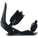 WorksSnowboardBinding- Rossignol two strap snowboard binding displayed on a white background