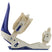WorksSnowboardBinding- Rossignol two strap snowboard binding displayed on a white background