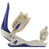 WorksSnowboardBinding- Rossignol two strap snowboard binding displayed on a white background