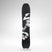 Wu-Ji- Black, white, and red snowboard on a white background