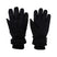 XpressIIGlove-A pair of black winter gloves shown from the back, featuring quilted stitching and elasticized cuffs, set against a plain white background.