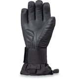 YouthWristguardGlove-Black glove with wrist strap on a white background