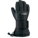 YouthWristguardGlove-Black glove with wrist strap on a white background