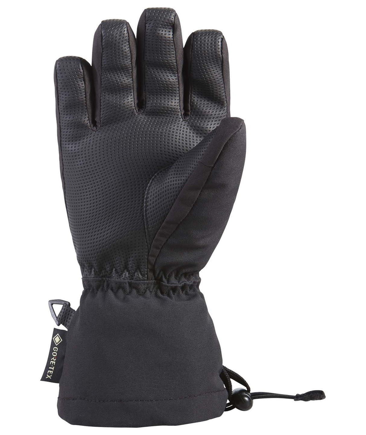 YouthAvengerGore-TexGlove-Black glove with GORE-TEX branding on a white background