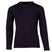 YouthPerformanceStretchCrew-Black long sleeve on a white background
