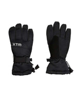 ZoomGlove-A pair of black XTM ski gloves shown from both the back and palm sides against a plain white background.