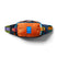 allpa-x-1-5l-hip-pack- A multicolor waist bag with a prominent orange front pocket, dark navy sides, and a patterned strap featuring green, purple, and orange sections, shown on a white background with a soft shadow.