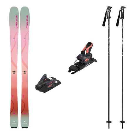 Dynastar M-Cross W 88 Womens Skis 2027 with Strive 12 Bindings Ski Package - Bent Chetler Salmon