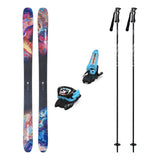 Nordica Unleashed 106 Mens Skis 2027 with Griffon 13 Bindings Ski Package - Black/Light Blue