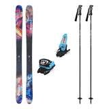Nordica Unleashed 106 Mens Skis 2027 with Griffon 13 Bindings Ski Package - Black/Light Blue