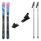 Nordica Santa Ana 92 Womens Skis 2027 with Strive 12 Bindings Ski Package - Black