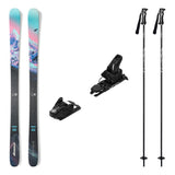 Nordica Santa Ana 82 Womens Skis 2027 with Strive 12 Bindings Ski Package - Black