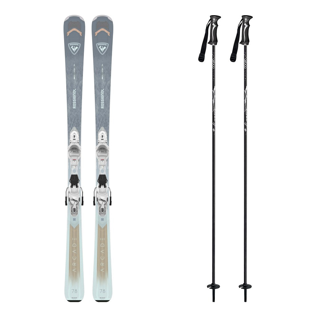 Rossignol Arcade 78 W Womens Skis 2027 with Xpress 10 System Bindings Ski Package